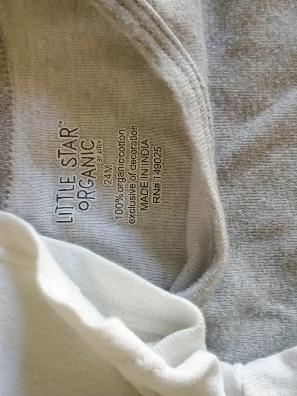 2 Organic Cotton Onesies, 24 Months